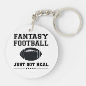 Fantastisch Football is gewoon echt Sleutelhanger (Achterkant)