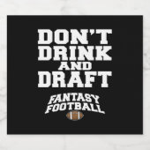 Fantastisch Football - Niet Drinken en ontwerpen Bier Etiket (Enkel label)