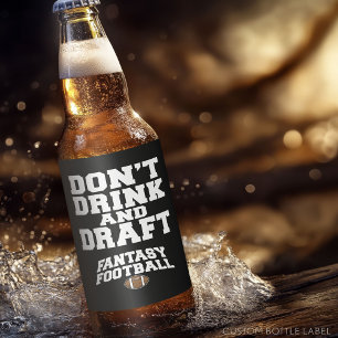 Fantastisch Football - Niet Drinken en ontwerpen Bier Etiket