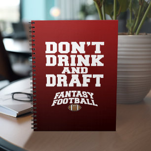 Fantastisch Football - Niet Drinken en ontwerpen Notitieboek
