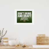 Fantastisch Football - Niet Drinken en ontwerpen Poster (Keuken)