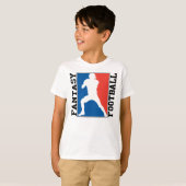 Fantastisch Football, rood wit en blauw Logo T-shirt (Voorkant volledig)