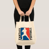 Fantastisch Football, rood wit en blauw Logo Tote Bag (Voorkant (product))