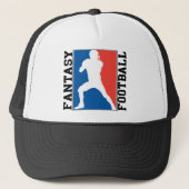 Fantastisch Football, rood wit en blauw Logo Trucker Pet (Voorkant)