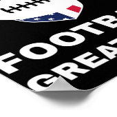 Fantastisch Football weer geweldig T Poster (Hoek)