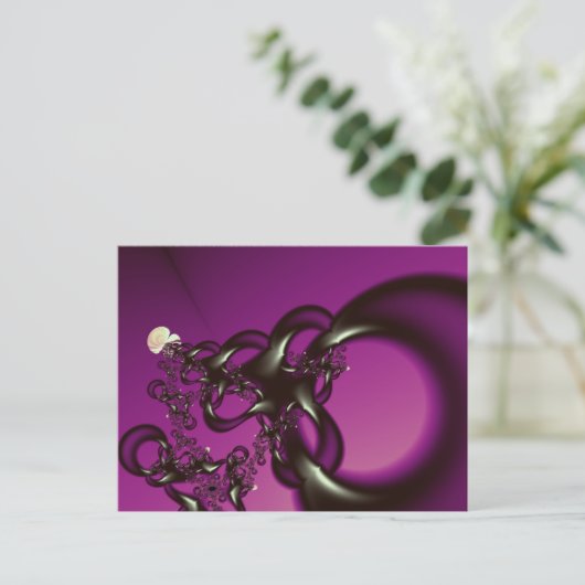 Fantastisch fractale kunst briefkaart (Staand voorkant)