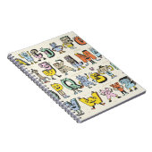 Fantastisch Funny Alphabet. Wacky Doodle Letters D Notitieboek (Rechterzijde)