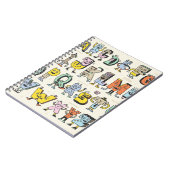 Fantastisch Funny Alphabet. Wacky Doodle Letters D Notitieboek (Linkerzijde)