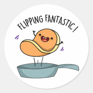 Fantastisch Funny Pancake Pun Ronde Sticker