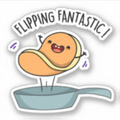 Fantastisch Funny Pancake Pun Sticker (Voorkant)