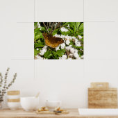 Fantastisch gebogen koninklijk konvooi op Mountain Poster (Keuken)