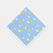 Fantastisch geel zonneschijn en wolken servet (Hoek)