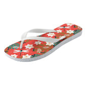 Fantastisch gekleurde bloemen teenslippers (Schuin)