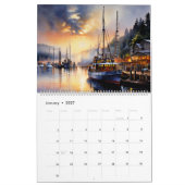 Fantastisch geschilderde kust afbeeldingen kalender (Jan 2027)