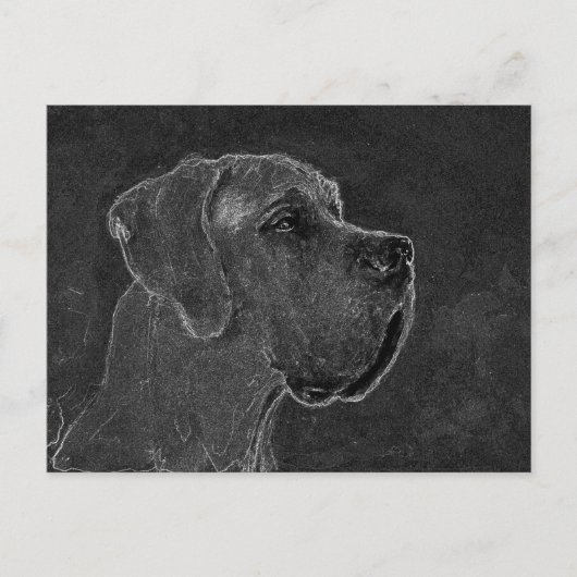 Fantastisch gesteente-kolentekening briefkaart (Voorkant)