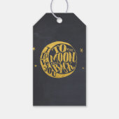 Fantastisch Gezegde met Gold Moon Black Terug Cadeaulabel (Voorkant)