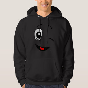 Fantastisch gezicht positieve gezichtsuitdrukking hoodie