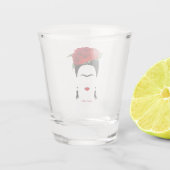 Fantastisch glas van Frida Kahlo Mexicaanse vrouw  (Achterkant)