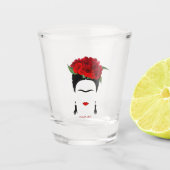 Fantastisch glas van Frida Kahlo Mexicaanse vrouw  (Voorkant)