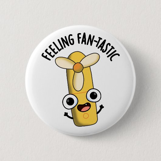 Fantastisch grappig gevoel Fan Pun Ronde Button 5,7 Cm (Voorkant)