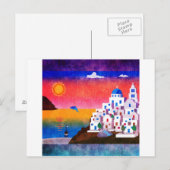 Fantastisch Grieks eiland Briefkaart (Voorkant / Achterkant)