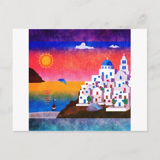 Fantastisch Grieks eiland Briefkaart (Voorkant)