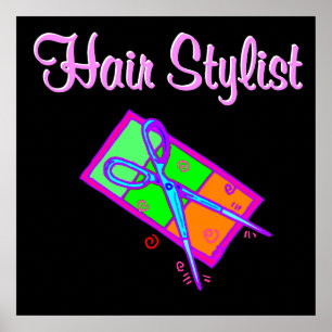 FANTASTISCH HAARSTYLIST HAARSNIJONTWERP POSTER