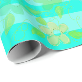 Fantastisch Happy Birthday Designer Blauwgroen Gif Cadeaupapier