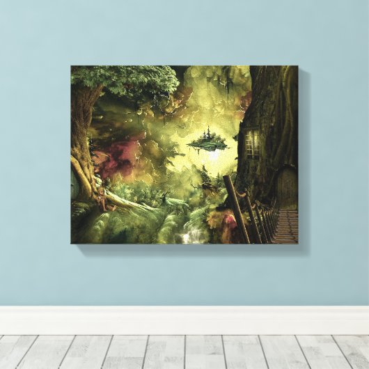 Fantastisch in de Amazone Canvas Afdruk (Insitu (Houten vloer))