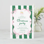 Fantastisch kader Kerst Cocktail Feest Kaart (Staand voorkant)