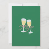 Fantastisch kader Kerst Cocktail Feest Kaart (Achterkant)