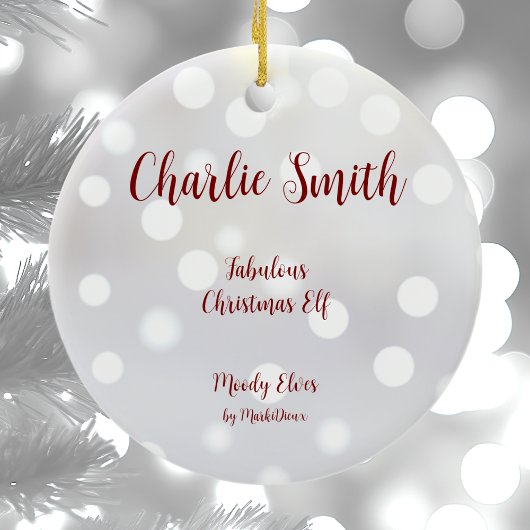 Fantastisch Kerst Elf Keramisch Ornament