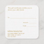 Fantastisch kerstboomvakantiecertificaat voor fees kortingskaartje (Achterkant)