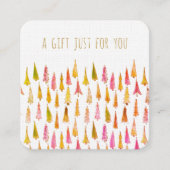 Fantastisch kerstboomvakantiecertificaat voor fees kortingskaartje (Voorkant)