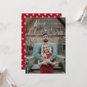 Fantastisch kerstfeest met volledige aftapportret kaart (Voorkant / Achterkant in situ)