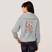 Fantastisch, Kerstmis, Meisje Pullover Hoodie (Achterkant volledig)