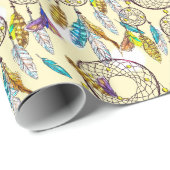 Fantastisch kleurenpatroon Dream Catchers Cadeaupapier (Rol Hoek)