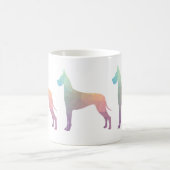 Fantastisch kleurrijk geometrisch patroon Silhouet Koffiemok (Center)