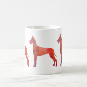 Fantastisch kleurrijk geometrisch patroon Silhouet Koffiemok (Center)