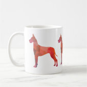 Fantastisch kleurrijk geometrisch patroon Silhouet Koffiemok (Links)