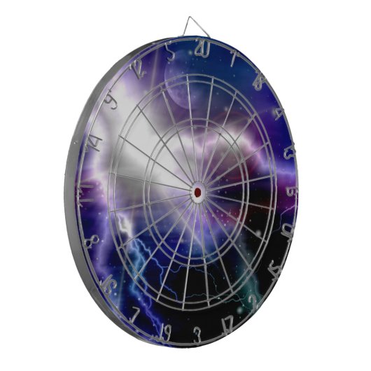 Fantastisch kleurrijk sterrenstelsel 2 dartbord (Voorkant Links)