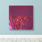 Fantastisch koraal en Abstracte kunst Canvas Afdruk (Insitu (Houten vloer))