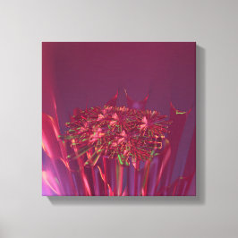 Fantastisch koraal en Abstracte kunst Canvas Afdruk