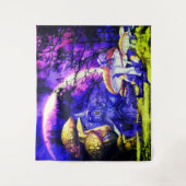 Fantastisch land met Elves en paddenstoelen Wandkleed (Voorkant)