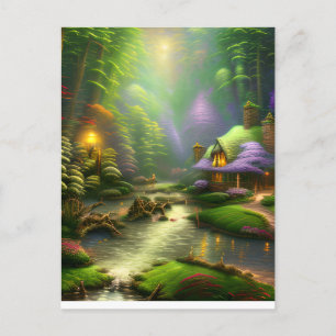 Fantastisch landschap briefkaart