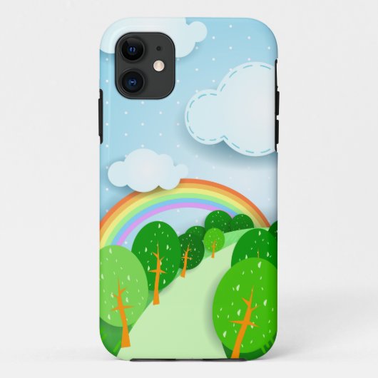 Fantastisch landschap, iPhone case (Achterkant)