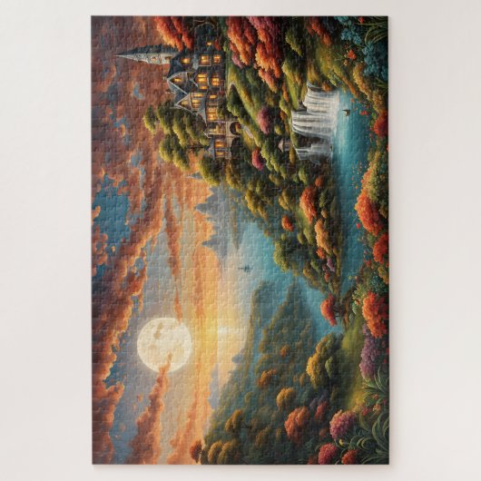 Fantastisch landschap legpuzzel (Verticaal)