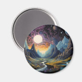 Fantastisch landschap magneet (Voorkant / Achterkant)