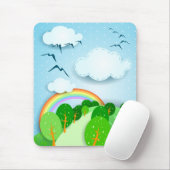 Fantastisch landschap, mousepad muismat (Met muis)