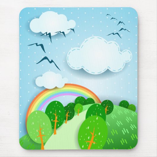 Fantastisch landschap, mousepad muismat (Voorkant)